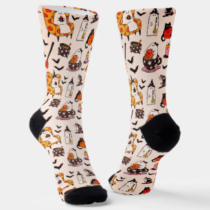 Chaussette Chaussettes drôle d'Halloween