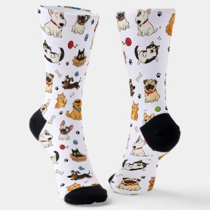 Chaussette Chaussettes Drôles d'Animaux de Compagnie en Dessi
