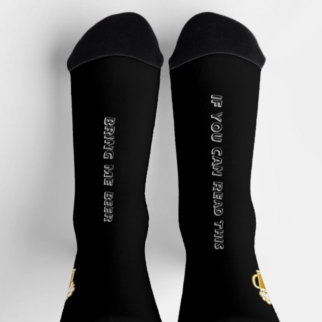 Chaussette Chaussettes drôles de bière pour hommes (Haut)