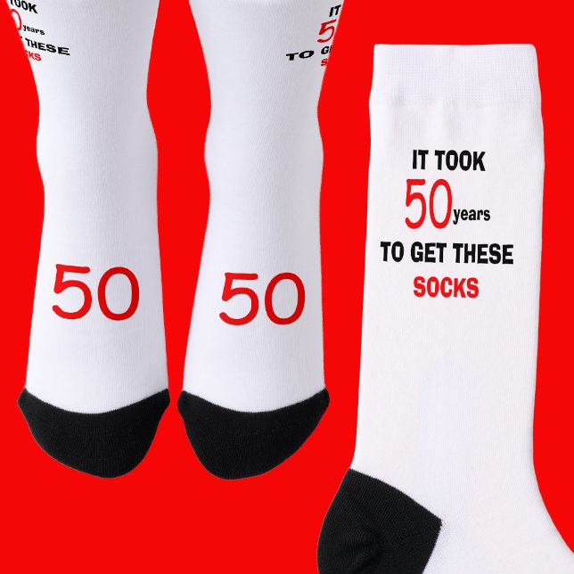 Chaussette Chaussettes Drôles Hommes 50 Ans (Créateur téléchargé)