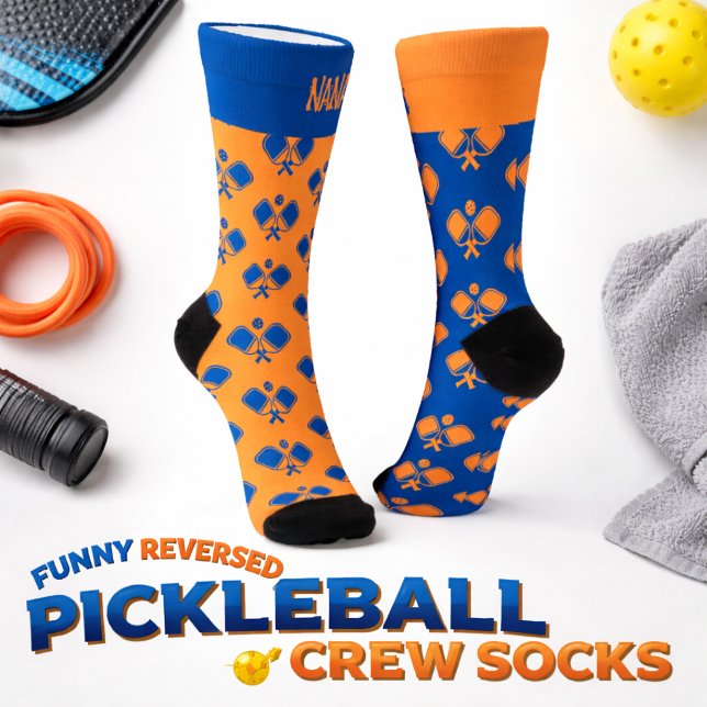 Chaussette Chaussettes drôles pour l'équipe de pickleball inv (Créateur téléchargé)