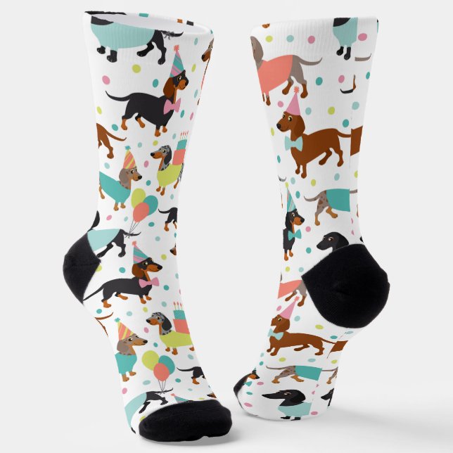 Chaussette Chaussettes du parti Dachshund (Angulaire)