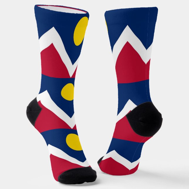 Chaussette Chaussettes durables pour femmes avec le drapeau d (Angulaire)