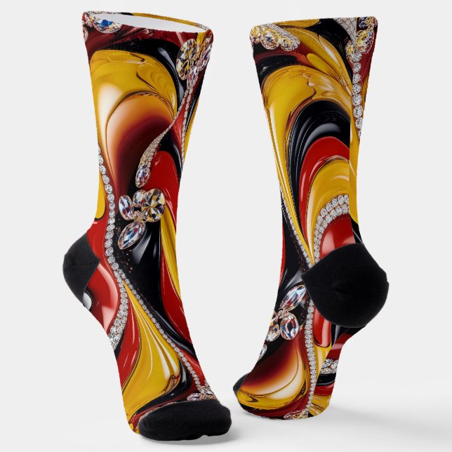 Chaussette Chaussettes durables pour hommes aux couleurs belg (Angulaire)