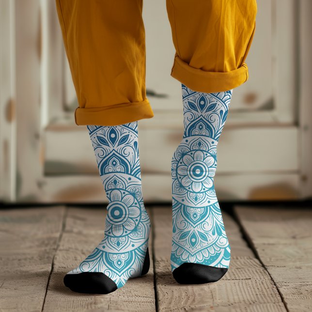 Chaussette Chaussettes Eira Mandala Crew (Créateur téléchargé)