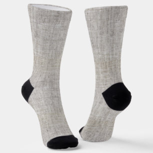 Chaussette Chaussettes élégantes à motif de toile de jute