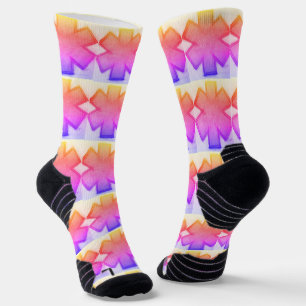 Chaussette Chaussettes Ems rose et violet "Star of Life"