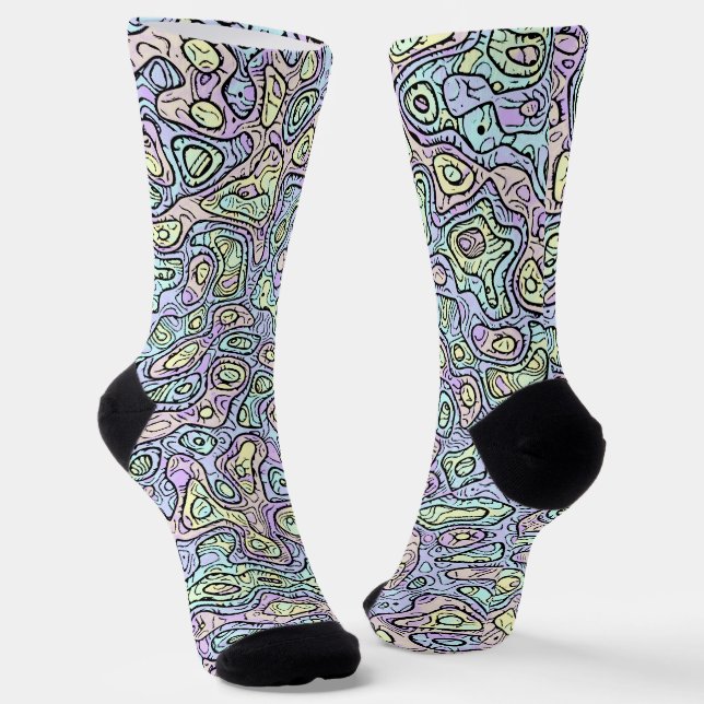 Chaussette Chaussettes en Bouton Trippy colorées (Angulaire)