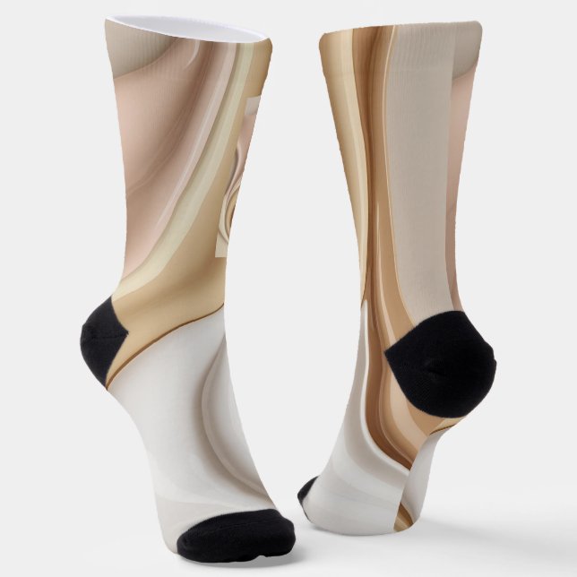 Chaussette Chaussettes en graphisme abstrait élégant (Angulaire)