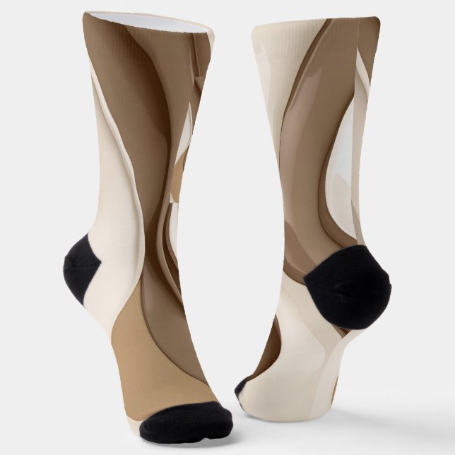Chaussette Chaussettes en graphisme abstrait élégant (Angulaire)
