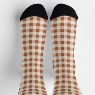 Chaussette Chaussettes en plastique de buffle beige et Brown 
