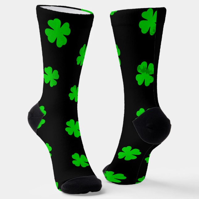 Chaussette Chaussettes équipage Trèfle Vert Chanceux (Angulaire)