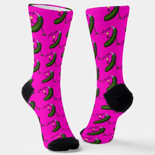 Chaussette Chaussettes fantaisie Unicorn Courgette (Angulaire)
