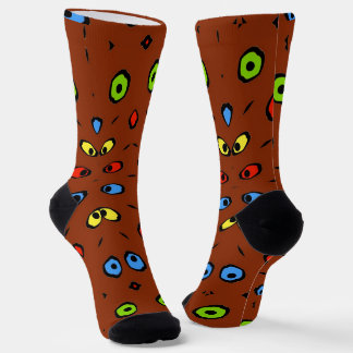 Chaussette Chaussettes Feuilles Abstraites