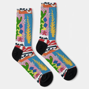 Chaussette Chaussettes Feuilles Abstraites