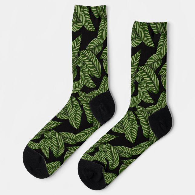 Chaussette chaussettes feuilles de jungle (Gauche)