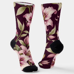 Chaussette Chaussettes fleuries pour femmes