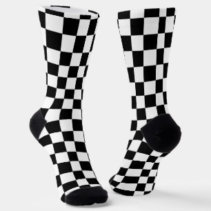 Chaussette Chaussettes folles amusantes en damier