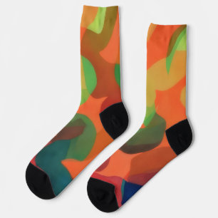 Chaussette Chaussettes folles colorées Art sur chaussettes