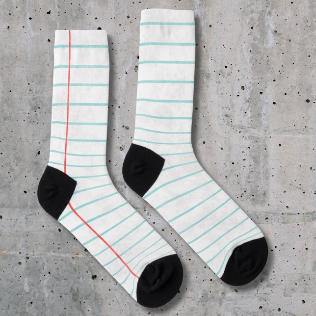 Chaussette Chaussettes folles papier de note doublé (Créateur téléchargé)