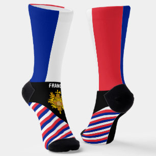 Chaussette Chaussettes France, couleurs du drapeau français /