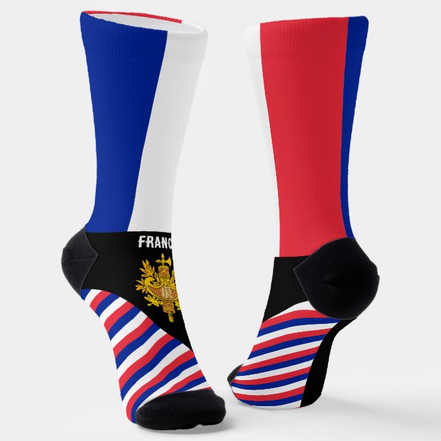 Chaussette Chaussettes France, couleurs du drapeau français / (Angulaire)