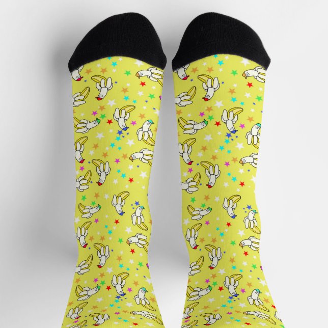 Chaussette Chaussettes funky banane (Haut)