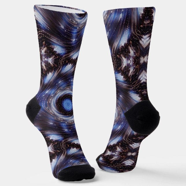 Chaussette Chaussettes funky Mandala Space Art (Angulaire)