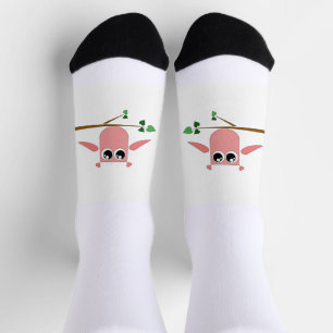 Chaussette Chaussettes Hibou Rose