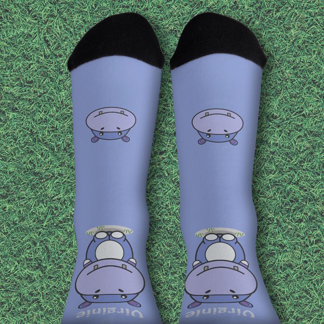 Chaussette Chaussettes Hippo mignonnes (Cute Hippo Socks)