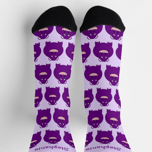 Chaussette Chaussettes Hippopotamus Design (Haut)