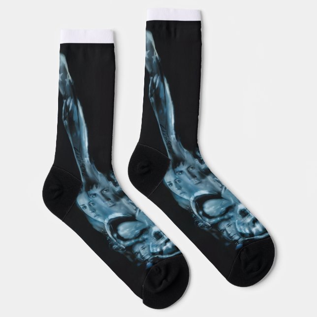Chaussette Chaussettes imprimées d'inspiration Donnie Darko (Droite)