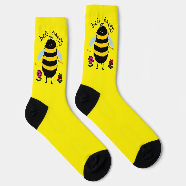 Chaussette Chaussettes Joyeuse Abeille Mignonne (Droite)