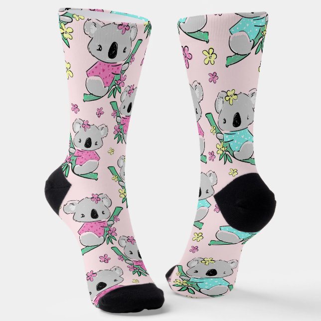Chaussette Chaussettes Koala mignonnes et quirky pour Amoureu (Angulaire)