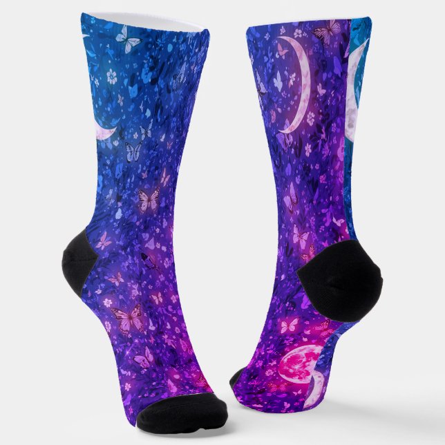 Chaussette Chaussettes Lune Stars - Confort Céleste (Angulaire)