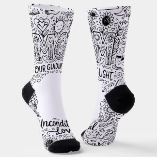 Chaussette Chaussettes "Maman notre lumière directrice" en Do