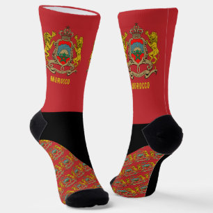Chaussette Chaussettes marocaines, couleurs du drapeau maroca