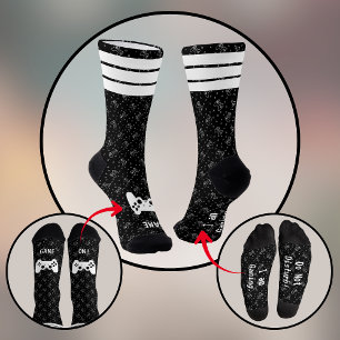 Chaussette Chaussettes mi-mollet noires I Am Gaming