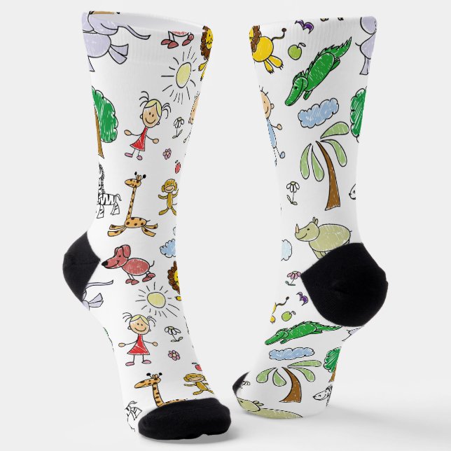 Chaussette Chaussettes Mignonnes Creuses Joyeuses (Angulaire)