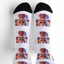Chaussettes Mignonnes Kitty Popcorn