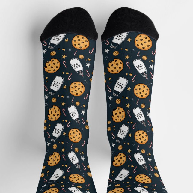 Chaussette Chaussettes Mignonnes Lait et Cookies (Haut)
