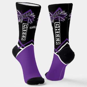 Chaussette Chaussettes mignonnes violettes blanches et noires