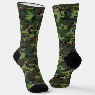 Chaussette Chaussettes militaires en Camo Vert