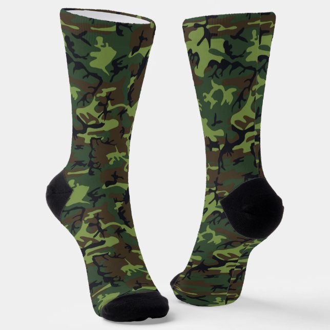 Chaussette Chaussettes militaires en Camo Vert (Angulaire)