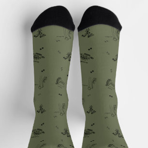 Chaussette Chaussettes minimalistes Dino Crew pour adultes -