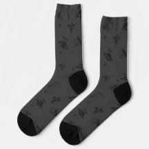 Chaussettes minimalistes Dino Crew pour adultes -