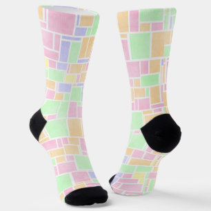 Chaussette Chaussettes Mondrian Pastel