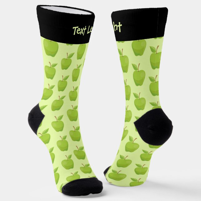 Chaussette Chaussettes Motif Apple Green (Angulaire)
