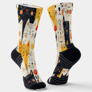 Chaussette Chaussettes Motif Chat Pour Amoureux de les chats