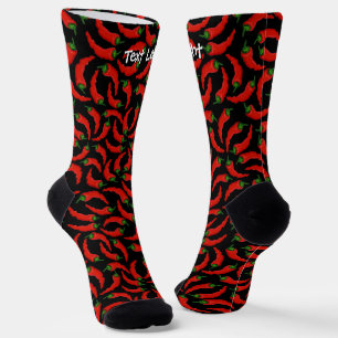 Chaussette Chaussettes Motif Chilli Peppers